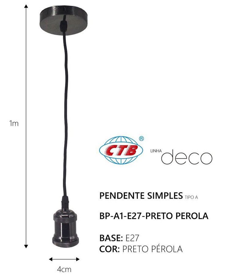 Pendente A1 Preto