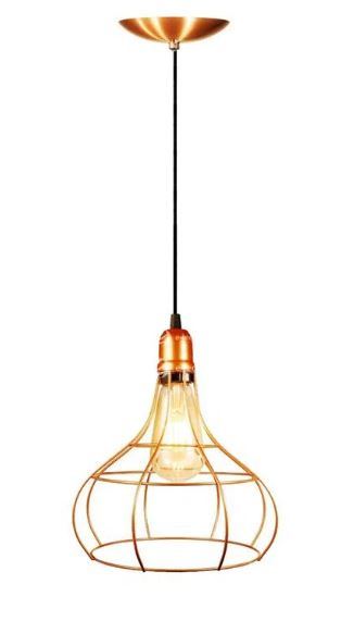 Pendente Aramado Balon Cobre