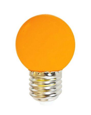 Lâmpada Bolinha 1 W Laranja