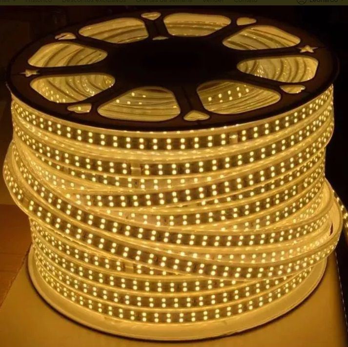 Fita LED Dupla 127 V 100 m 3000 K