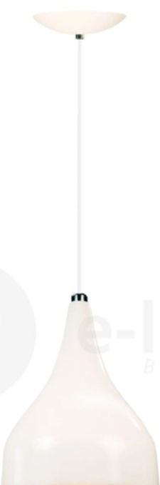 Pendente Metty Branco com Preto