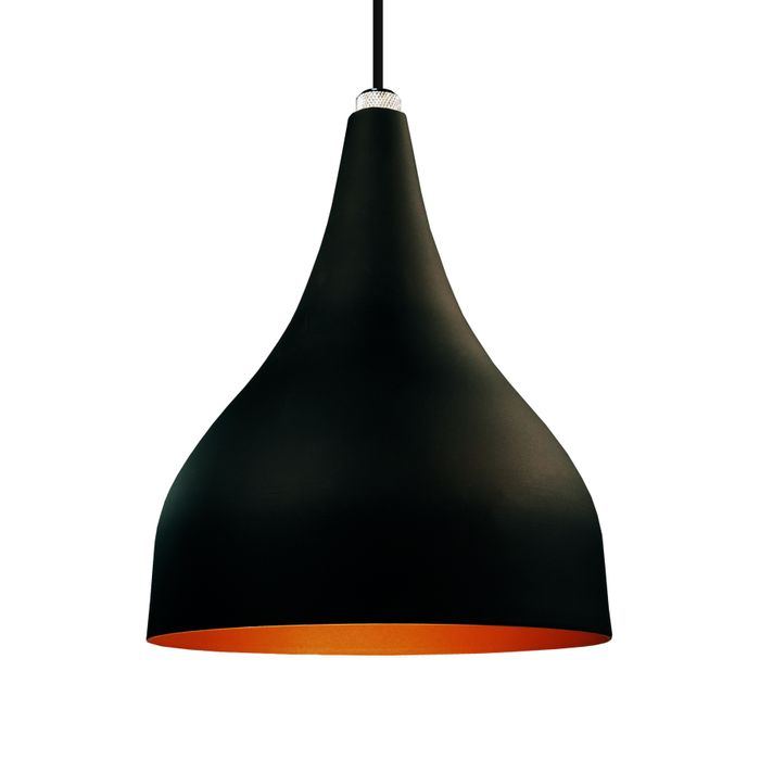 Pendente Metty Preto com Cobre