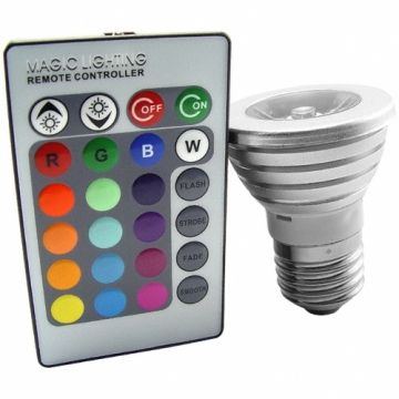 Lâmpada E27 MR16 RGB