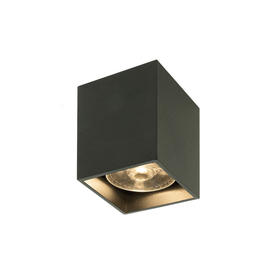 Spot Sobrepor Box Preto MR11