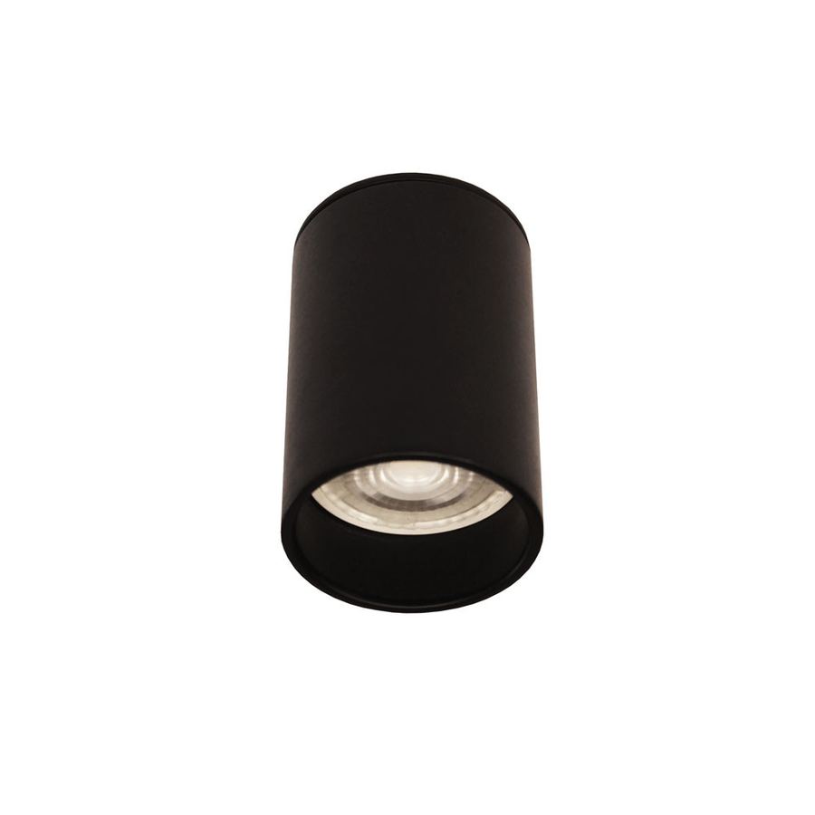 Spot Sobrepor Tubo Preto MR16